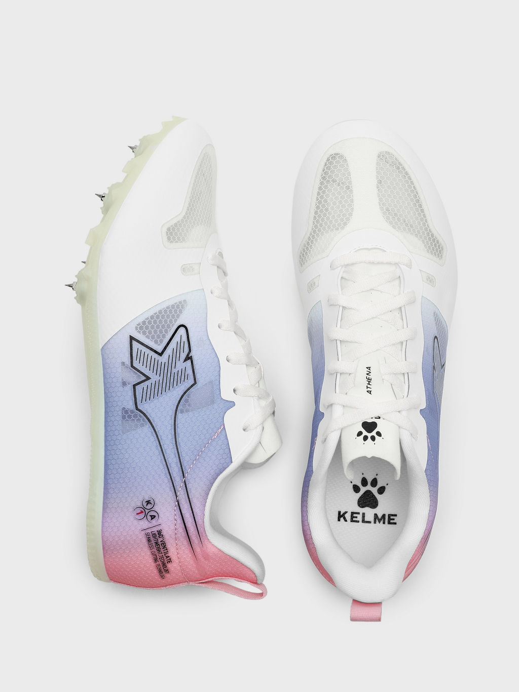 Легкоатлетические шиповки KELME Mens/Womens Sneakers (White/Dark Purple)