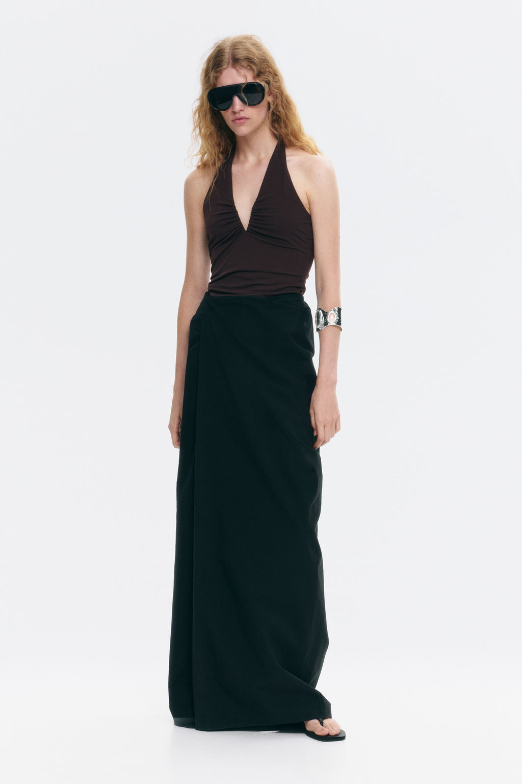 Top halter con escote en V - H&m фото 2