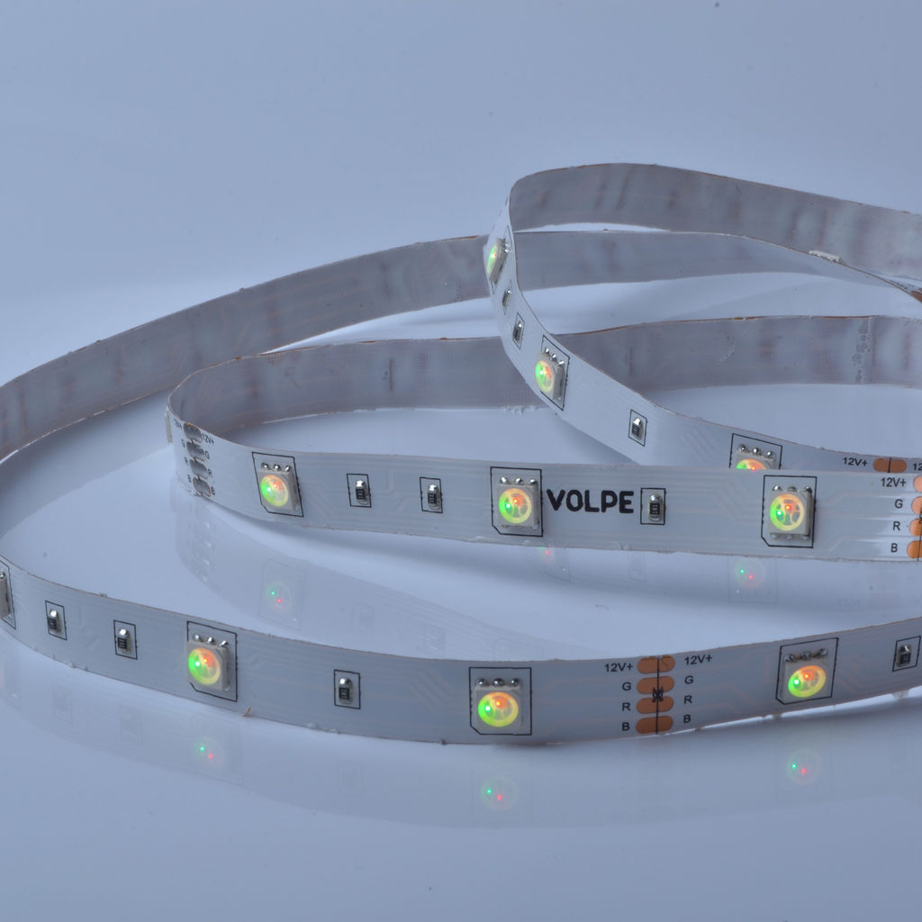 ULS-Q211 5050-30LED/m-IP20-3M-RGB RRP24C24 Комплект светодиодной ленты 3м. IP20. RGB. Адаптер 24Вт. Контроллер с пультом. TM Volpe.