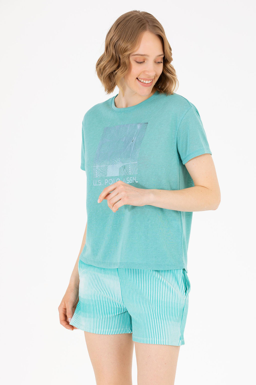 Женские мятные футболки - U.s. polo assn фото 8