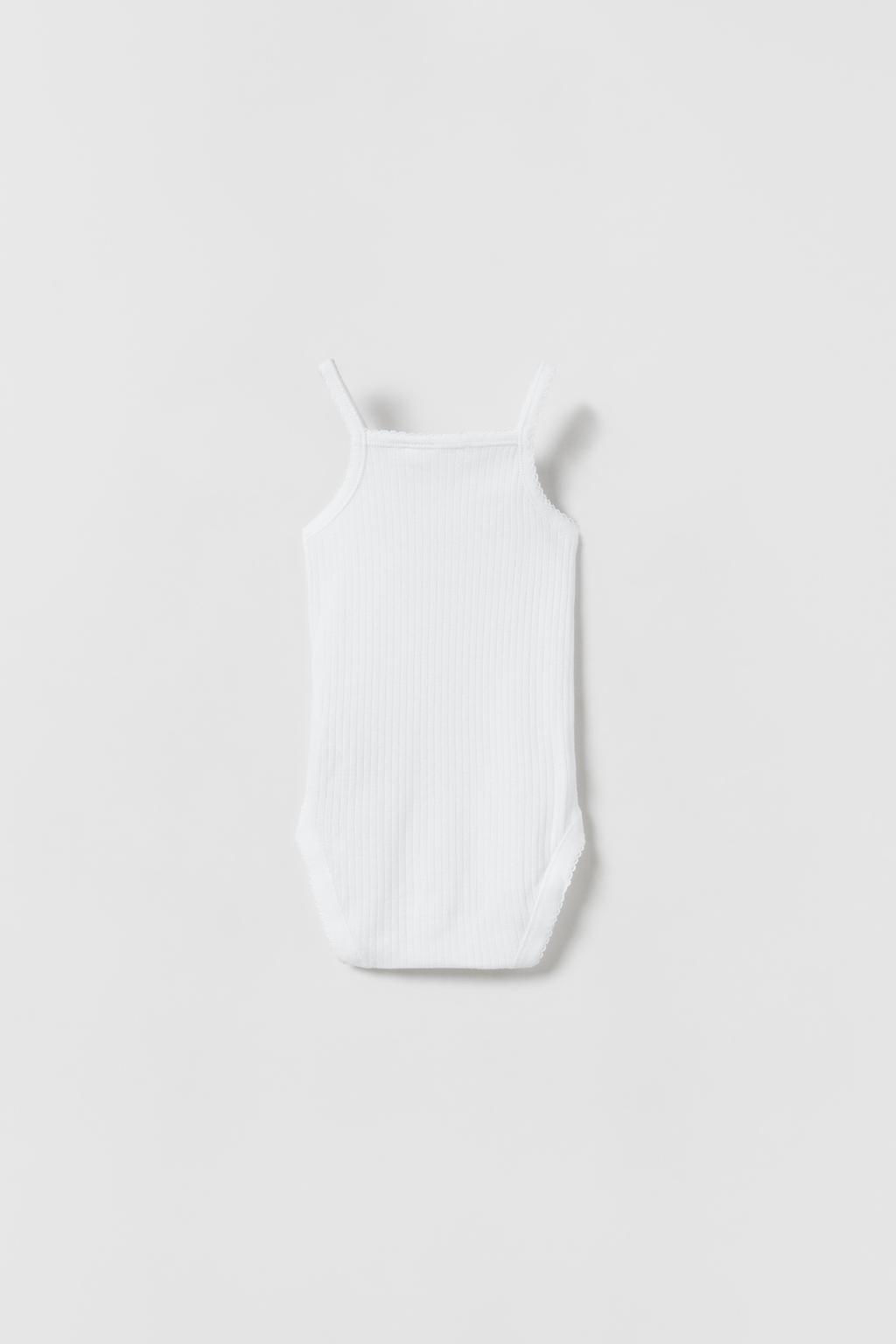3-PACK OF STRAPPY BODYSUITS - Zara фото 3