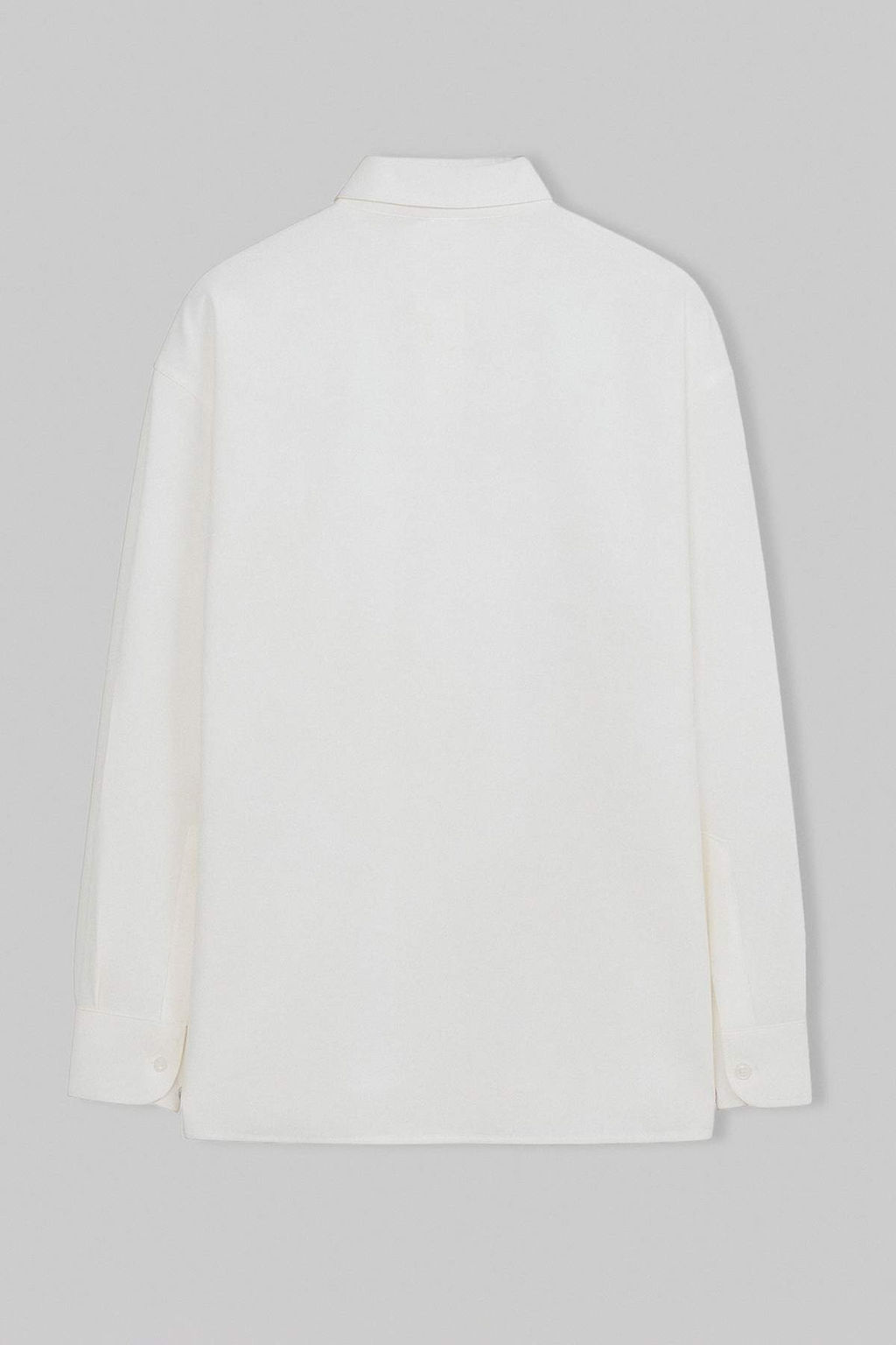 Beyaz Regular Fit Modal Dokulu Ince Yazl?k Gomlek TMNSS26GO00040