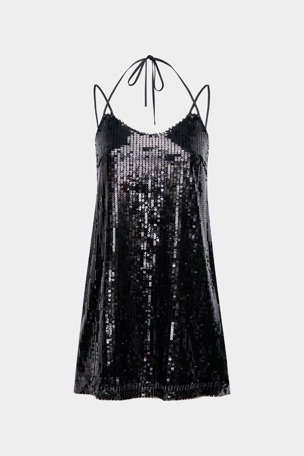 Платье мини из пайеток на завязках - Mollis фото 6