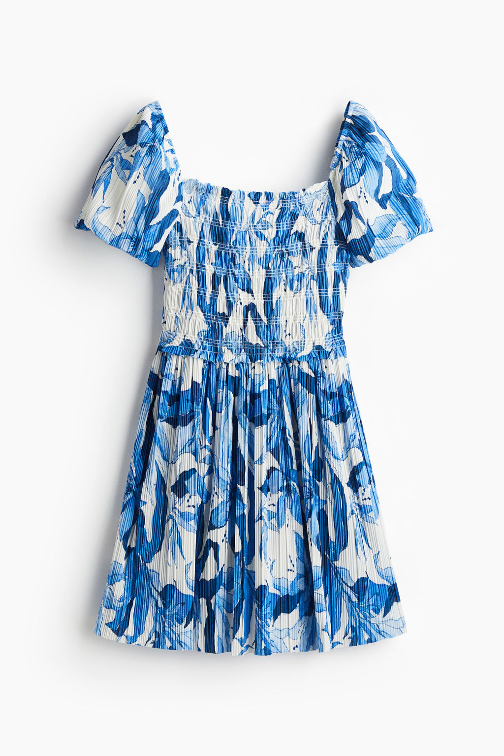 Vestido efecto arrugado con cuerpo nido de abeja - H&m фото 2