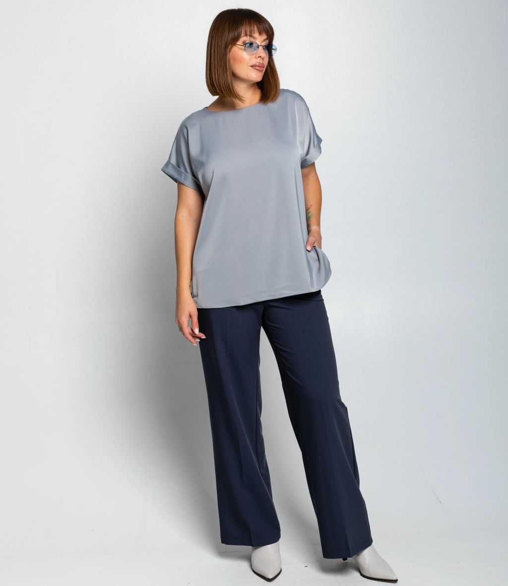 Блуза #ОКТ035001-1, серый