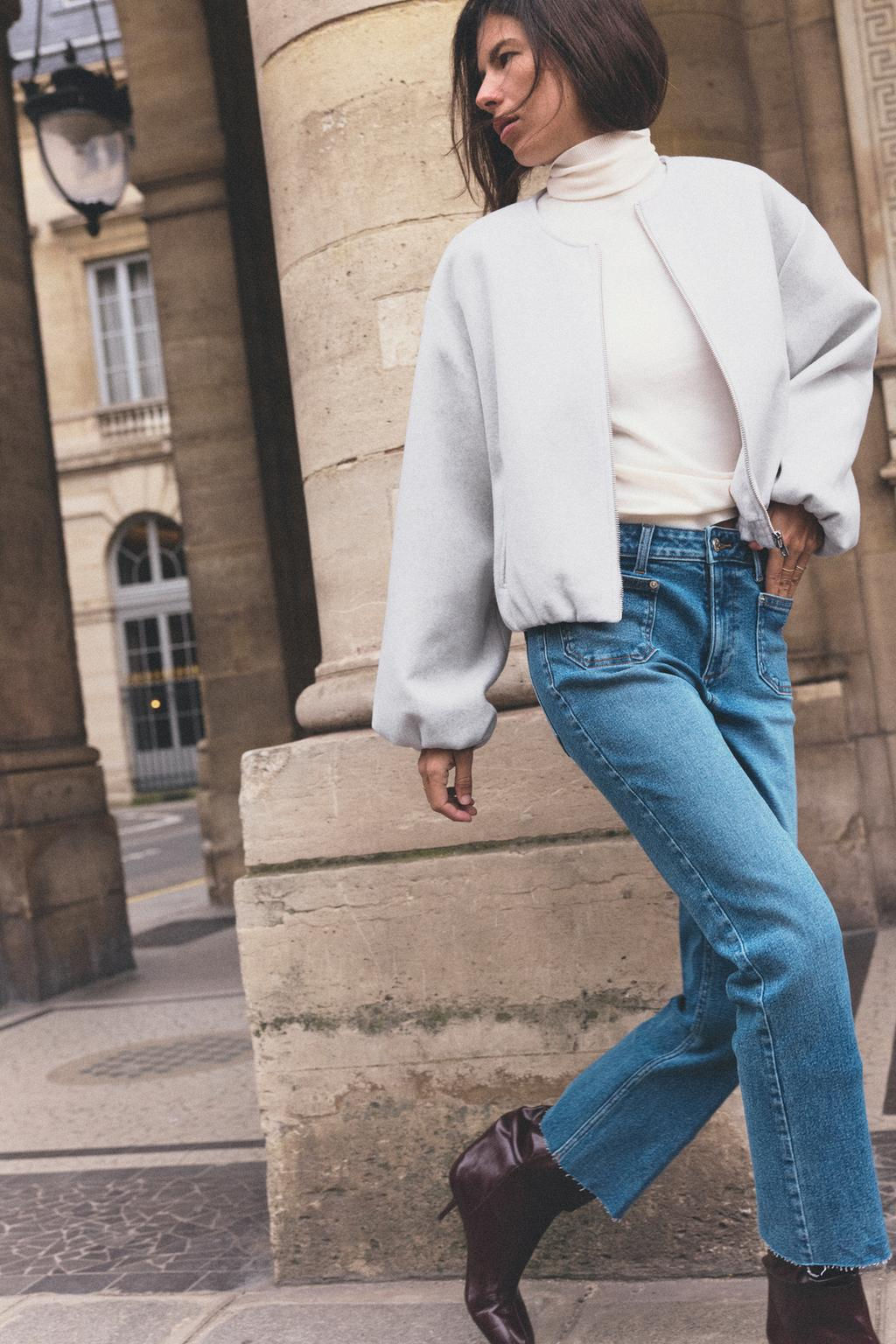 SOFT BOMBER JACKET WITH ELASTIC TRIMS - Zara фото 27