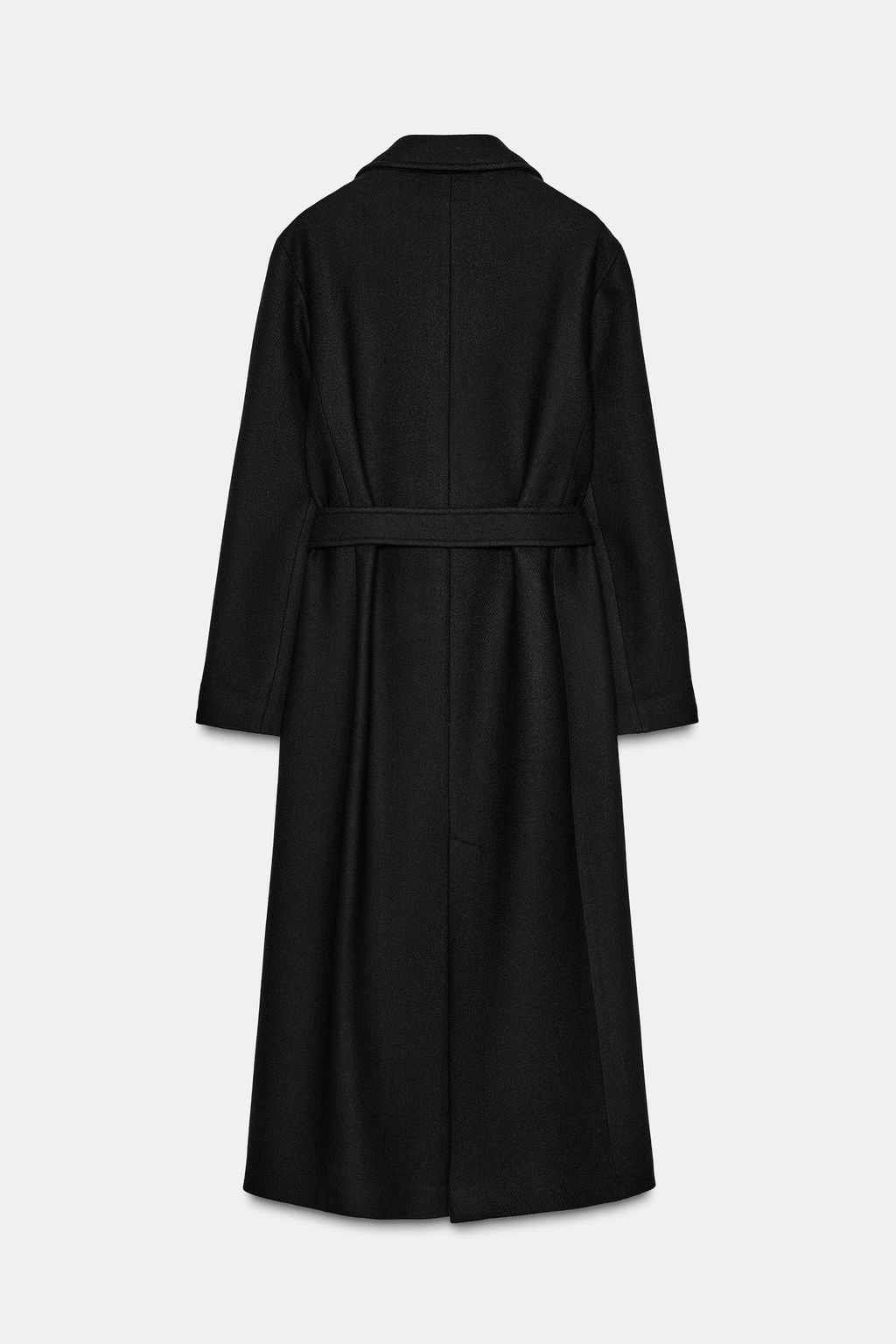 LONG WOOL COAT WITH BELT - Zara фото 21
