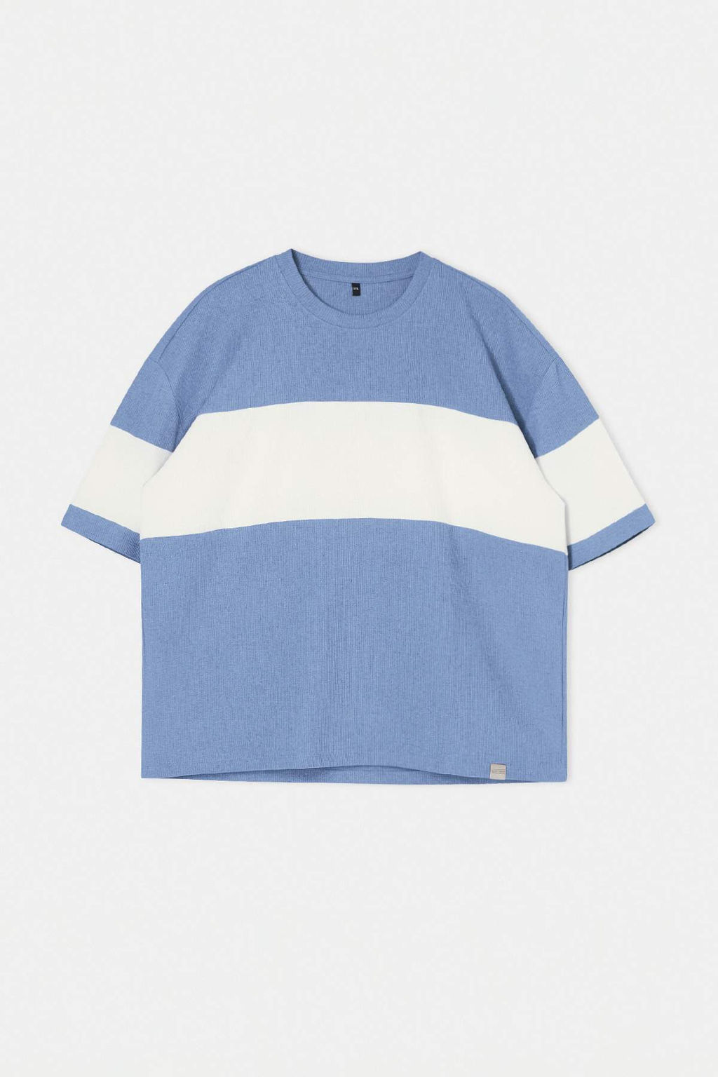 TRENDYOL MAN Mint Buyuk Beden Oversize/Genis Kesim Renk Bloklu Dokulu T-Shirt TMNSS25BF00038 - Trendyolmilla фото 6