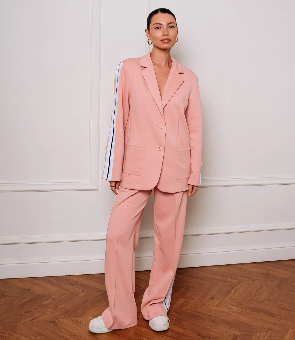 Костюм #ОКТ205001, пудровый