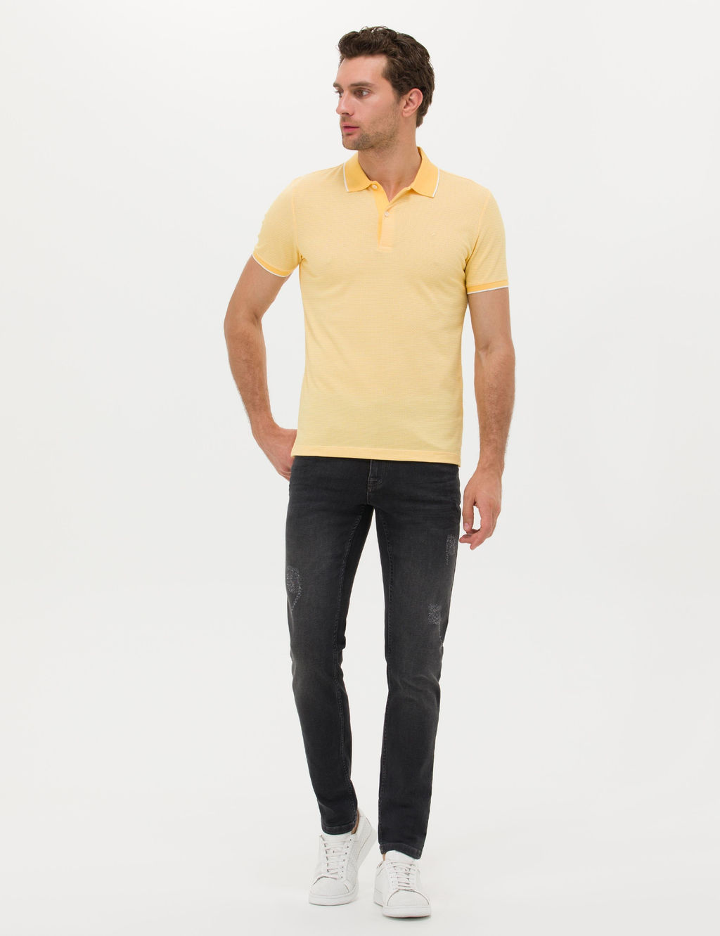 Желтая облегающая футболка - Cacharel фото 4