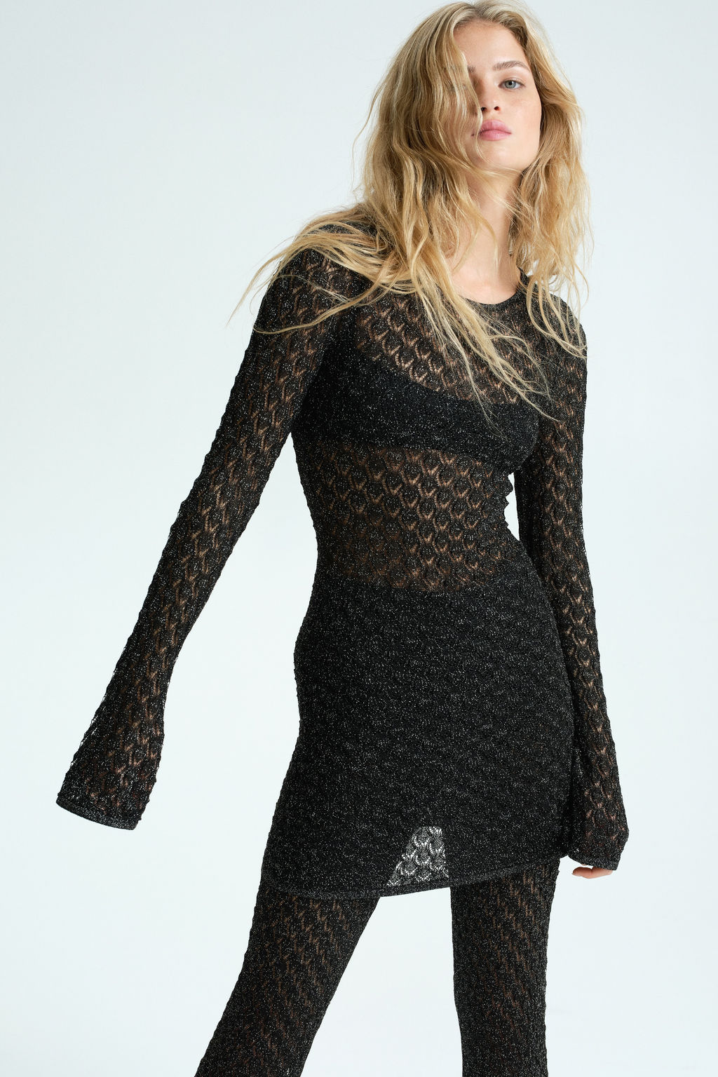 Top en punto pointelle brillante - H&m фото 3
