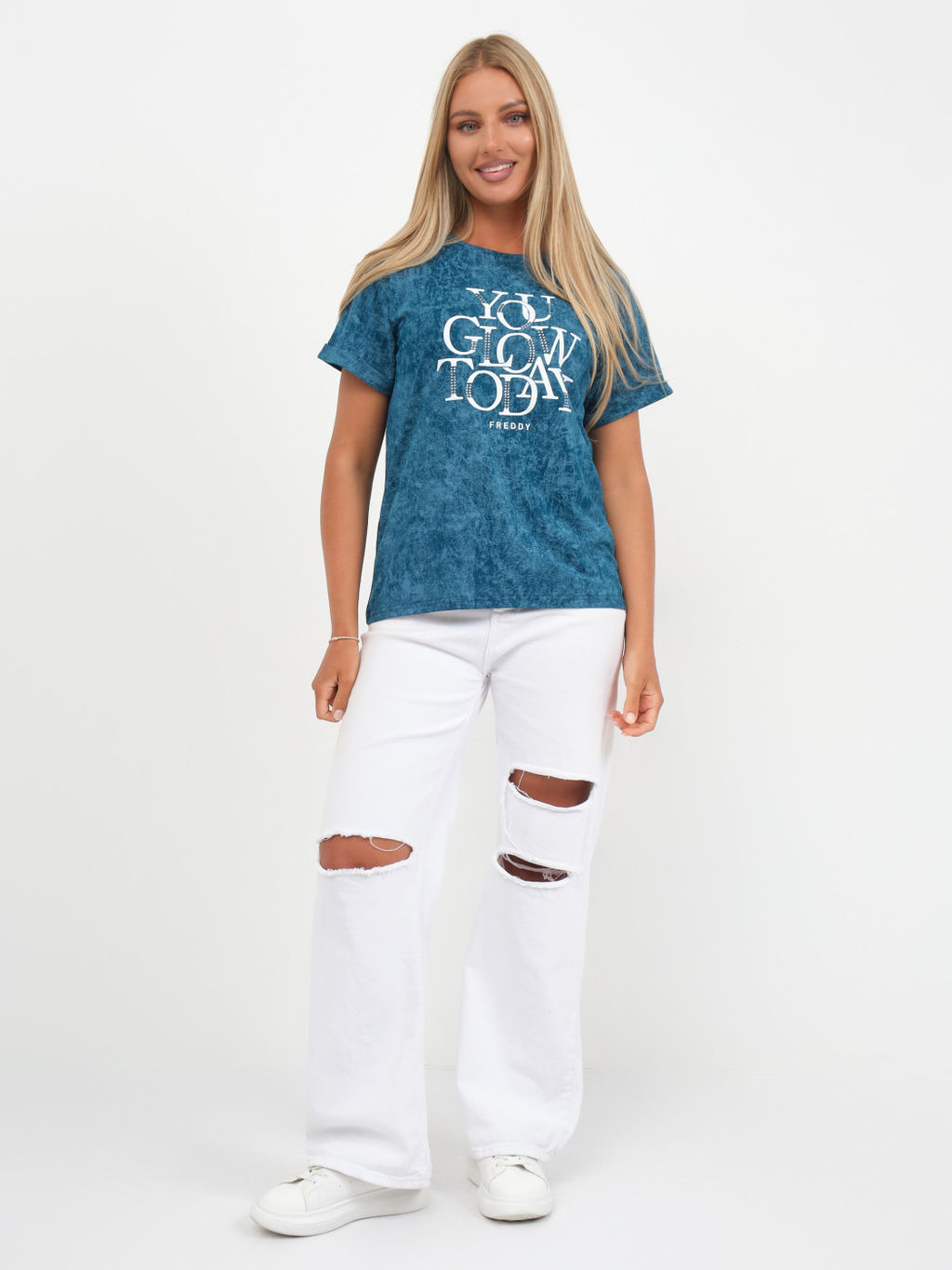 Футболка варенка Хлопок 100% Лиона индиго - Ивассорти фото 23