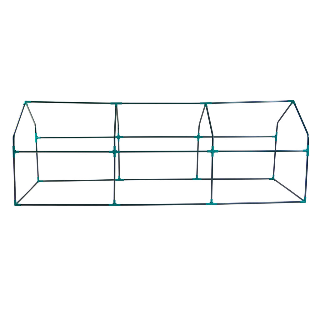 UGH-S33 L270 GREEN/GREEN Парник уличный, 270x90x90см. Металлическая труба в ПВХ, цвет зеленый. Тент из армированного полиэтилена 135г/м2, цвет сетки зеленый. TM ФитоЛето - Volpe фото 4