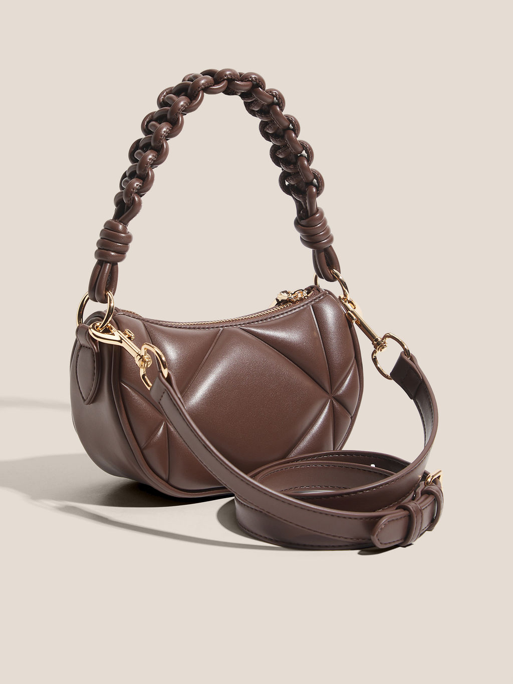 Женская сумка с ручкой LOVE MOSCHINO EMBOSSED Q Артикул 4625927, шоколадный  фото 3