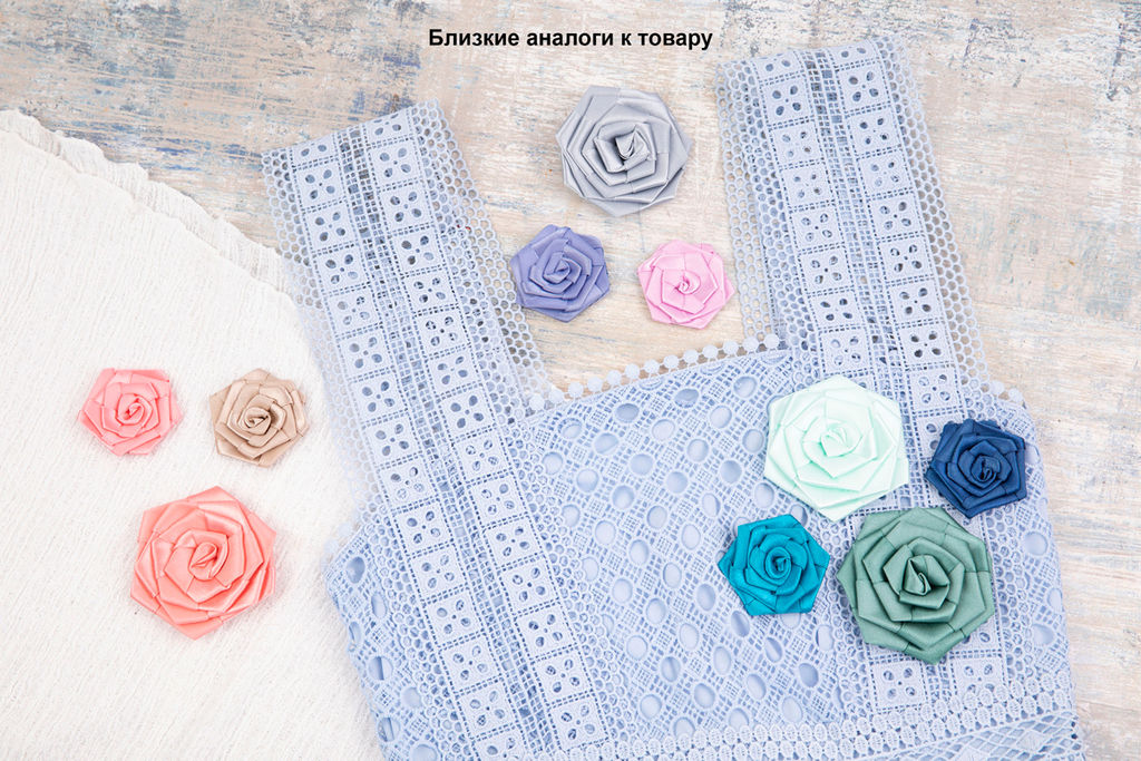 BLITZ 01 Цветок розочка большая 9 шт №041 голубой