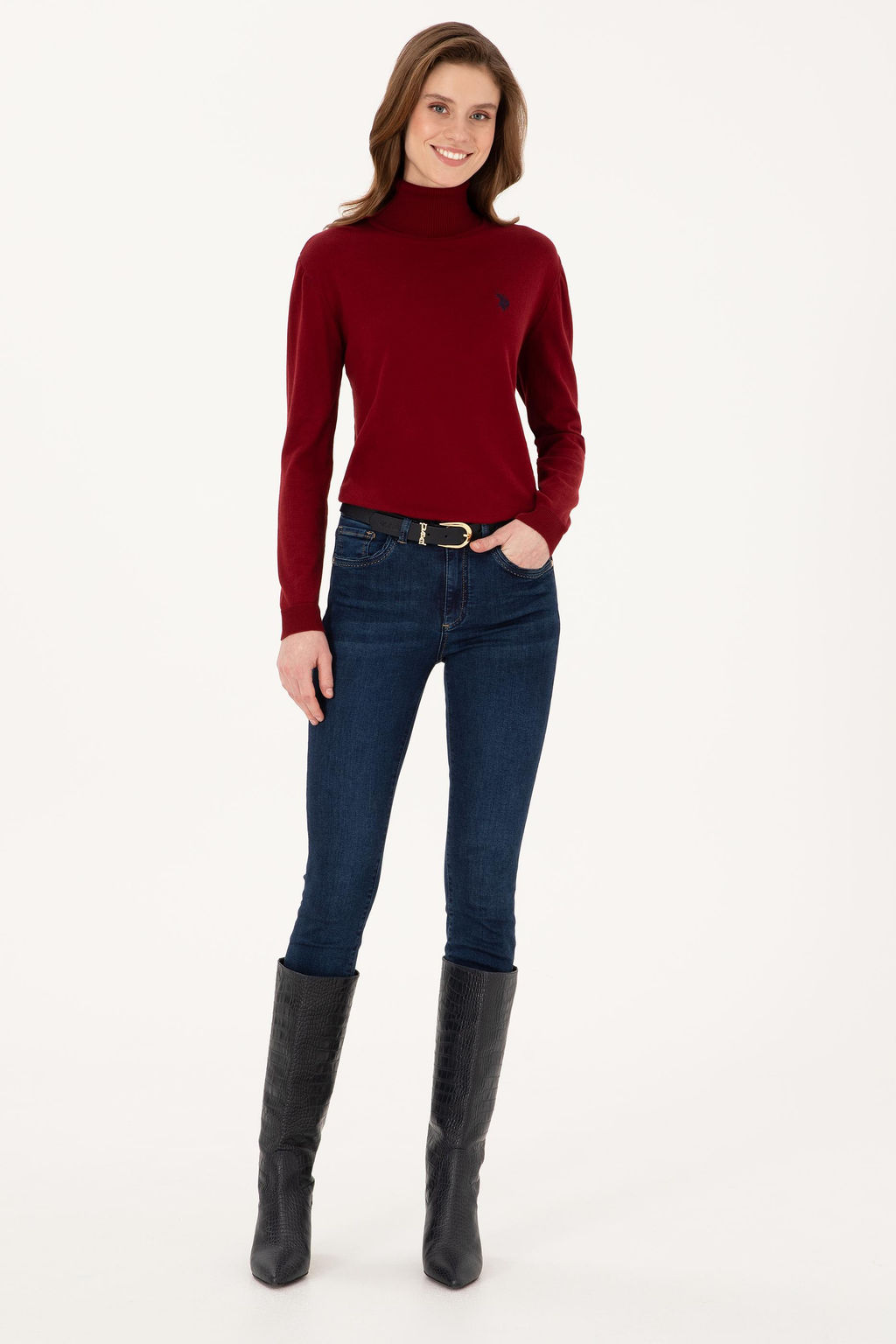 Kad_n Bordo Basic Kazak - U.s. polo assn фото 11