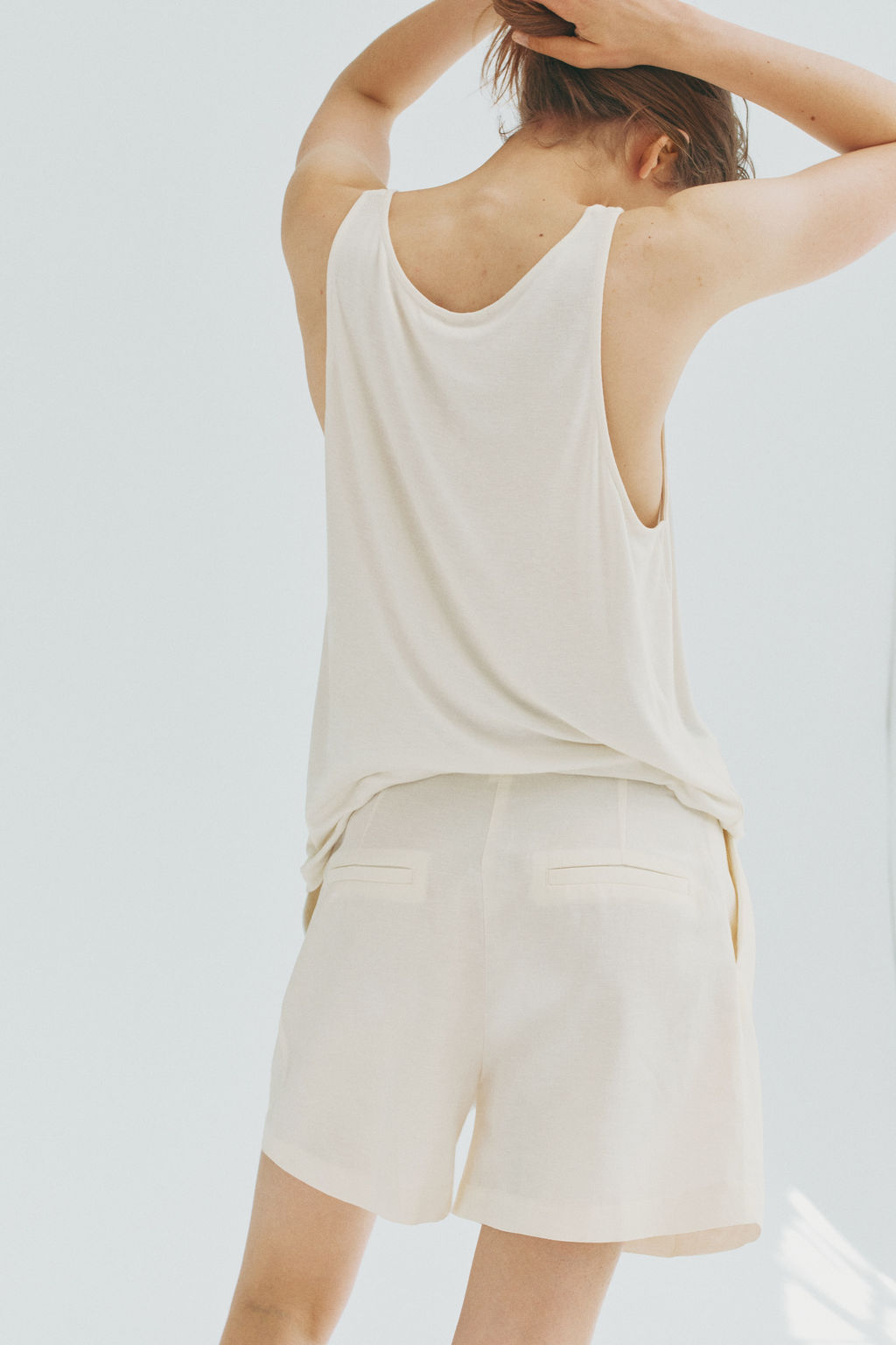 Pantal?n corto sastre en mezcla de lino - H&m фото 10