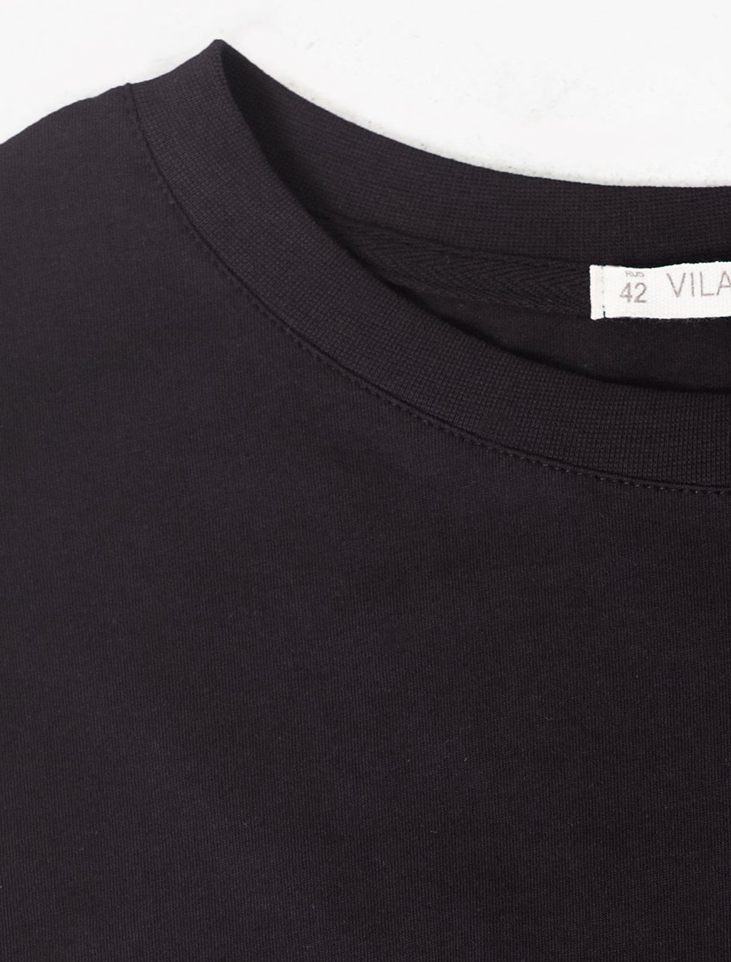 Длинное прямое платье с разрезами из 100% хлопка - Vilatte фото 2