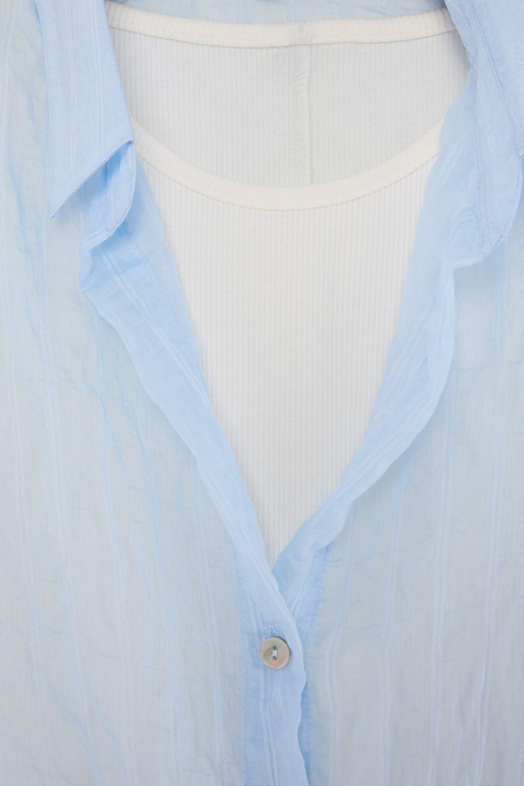 Mavi Beyaz Atlet Detayl_ G_mlek TWOSS26GO00219 - Trendyolmilla фото 3