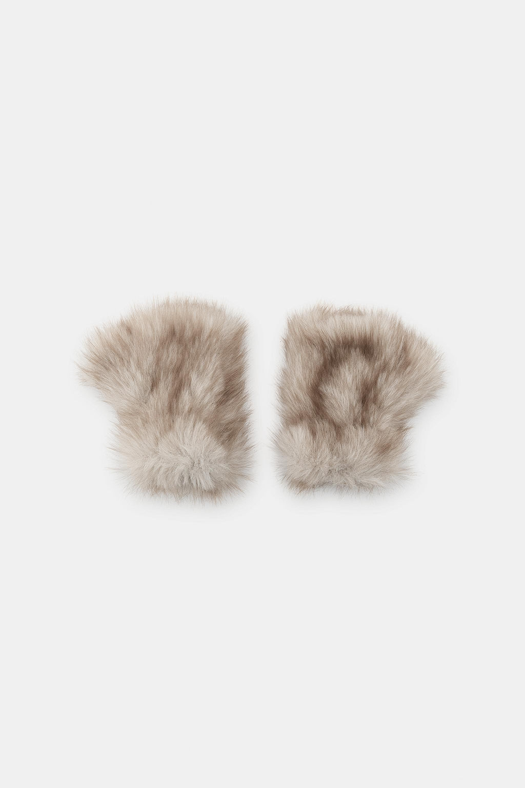 SHORT FAUX FUR MITTENS - Zara фото 4
