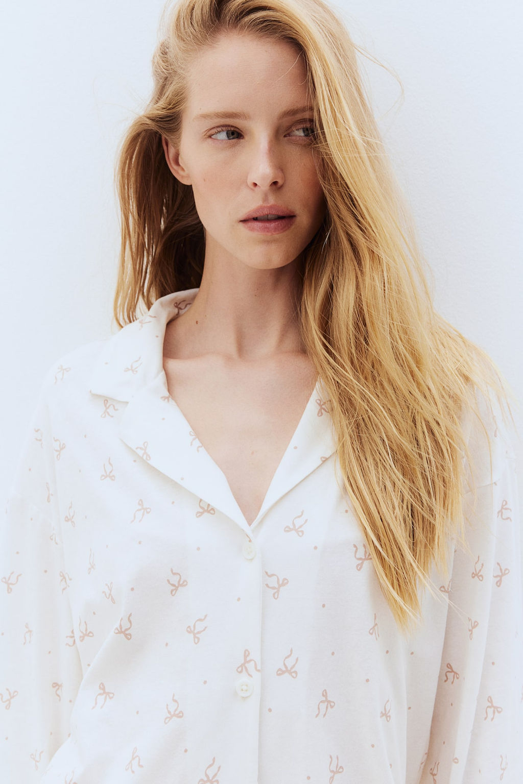 Pijama estampado de punto - H&m фото 4