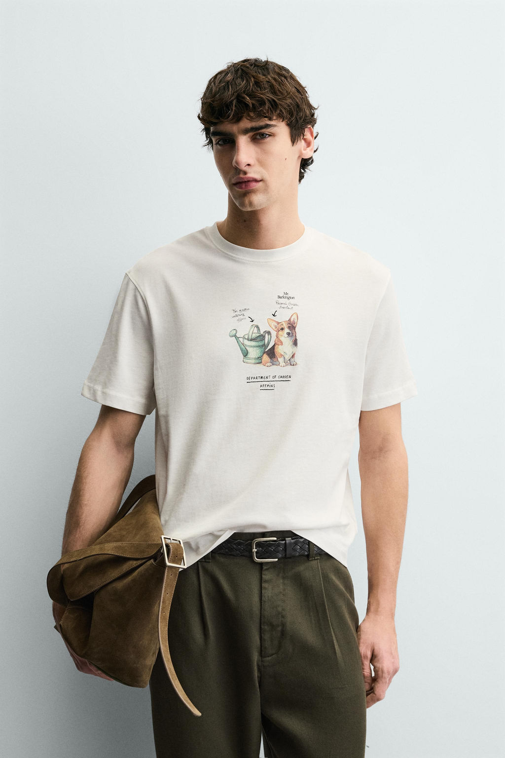 T-SHIRT WITH CONTRAST PRINT - Zara фото 10