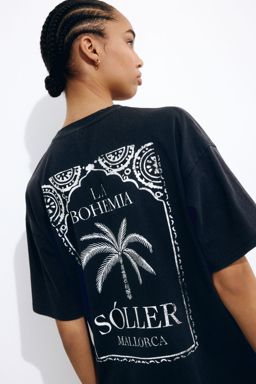 Camiseta oversize estampada - H&m фото 8