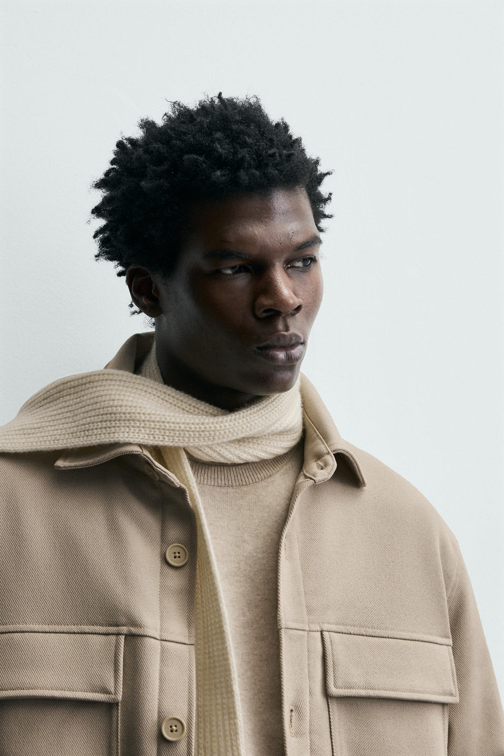 SOFT PADDED OVERSHIRT - Zara фото 5