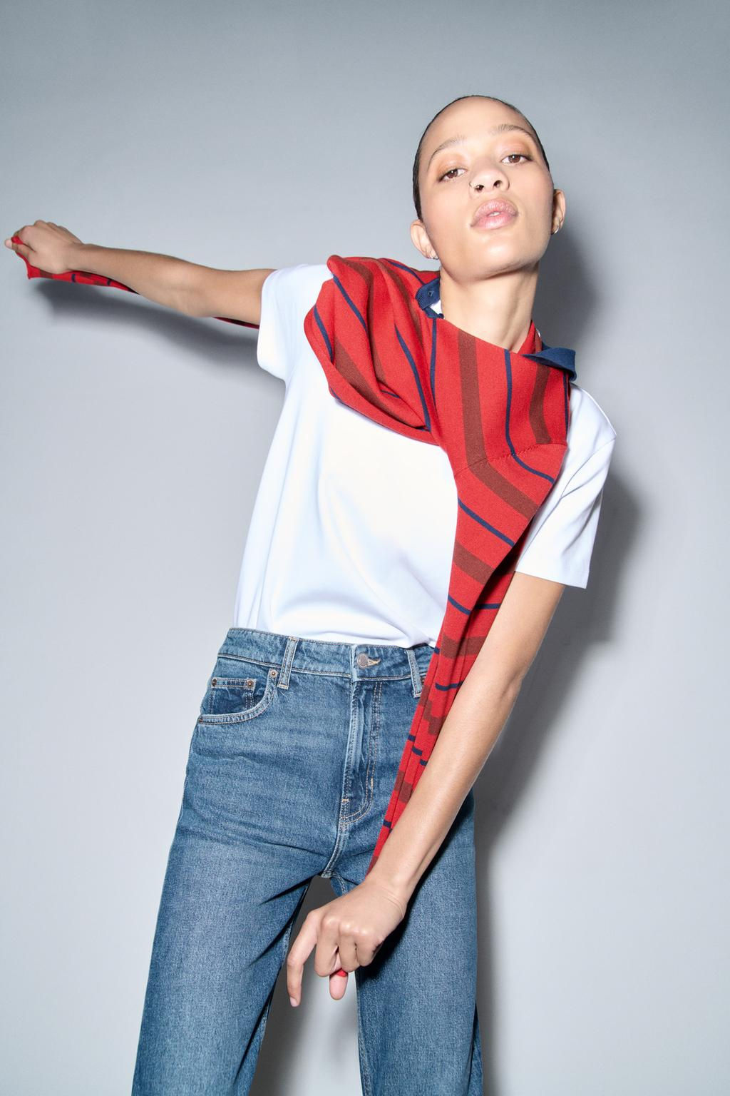 ZW COLLECTION SKINNY HIGH-WAIST JEANS - Zara фото 11