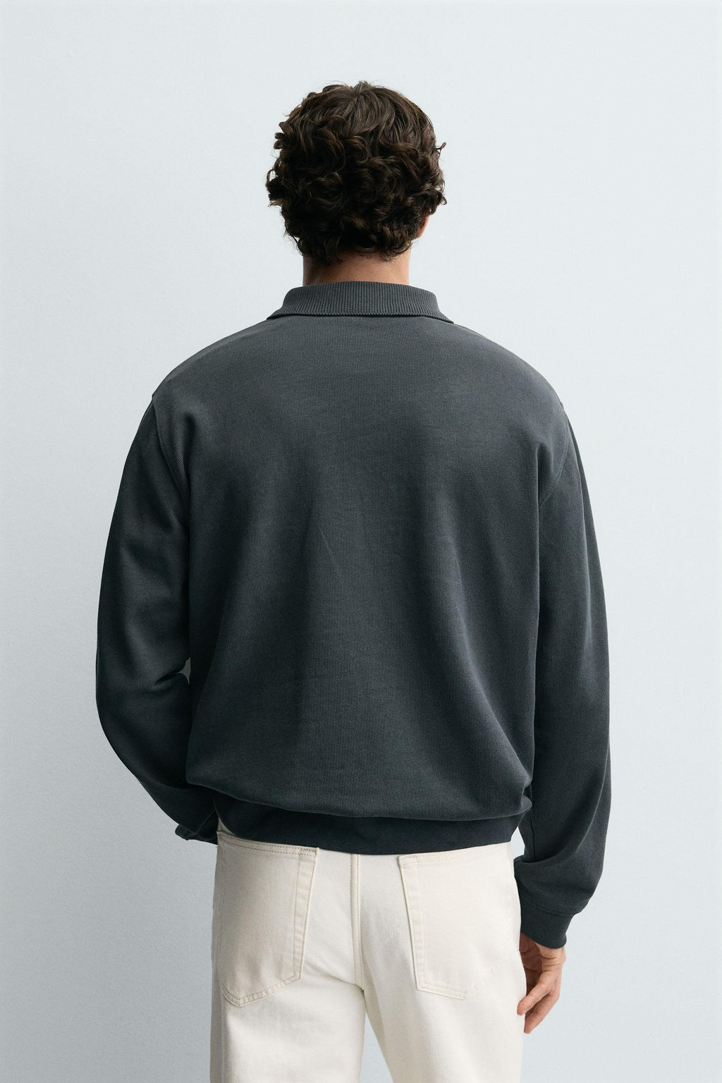 BASIC TEXTURED POLO SHIRT - Zara фото 3