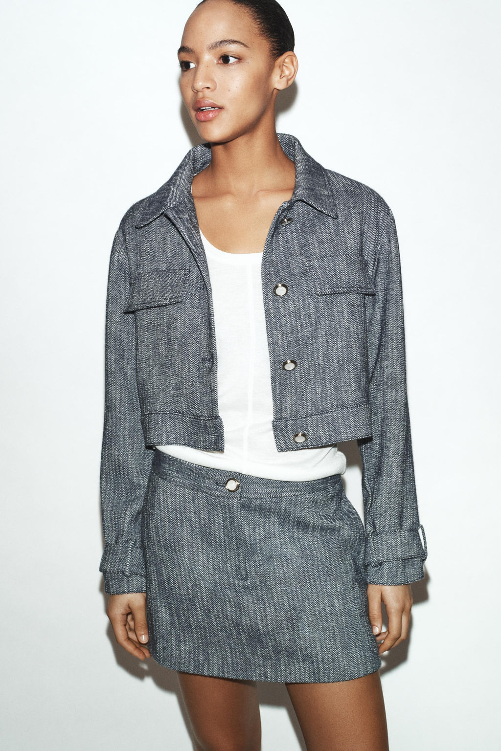 SHORT TEXTURED JACKET - Zara фото 3
