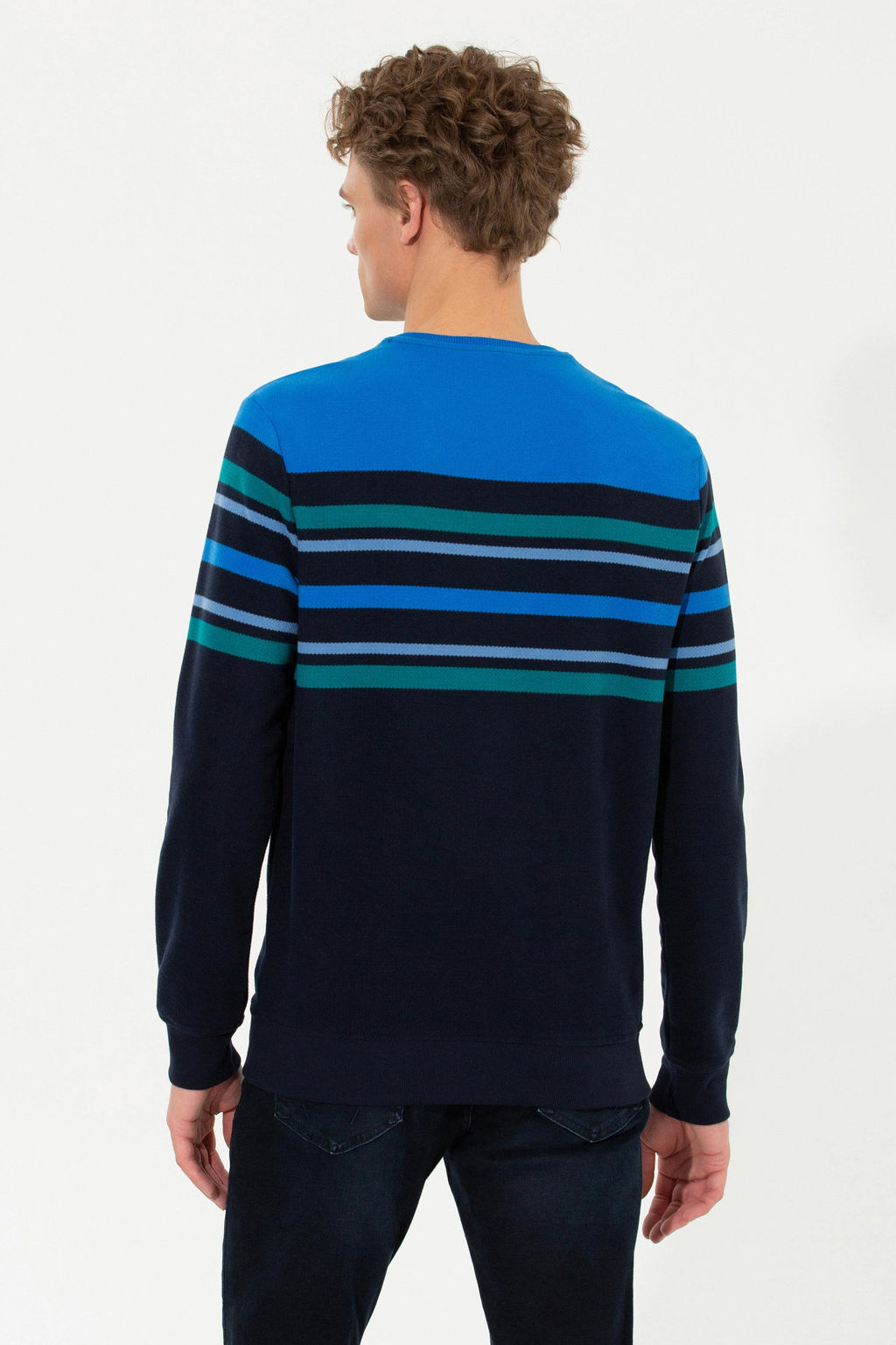 Erkek Lacivert Sweatshirt