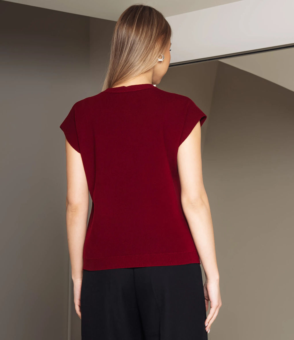 Футболка #КТ6002 (1), бордовый