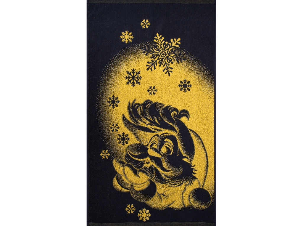 Полотенце махровое 6с103.412ж1 Морозко(т.желтый) 50х90см