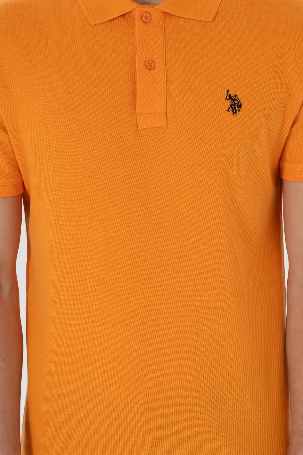 Erkek Slim Fit Polo Yaka Turuncu Basic Ti__rt Sepette S_rpriz _ndirim - U.s. polo assn фото 6