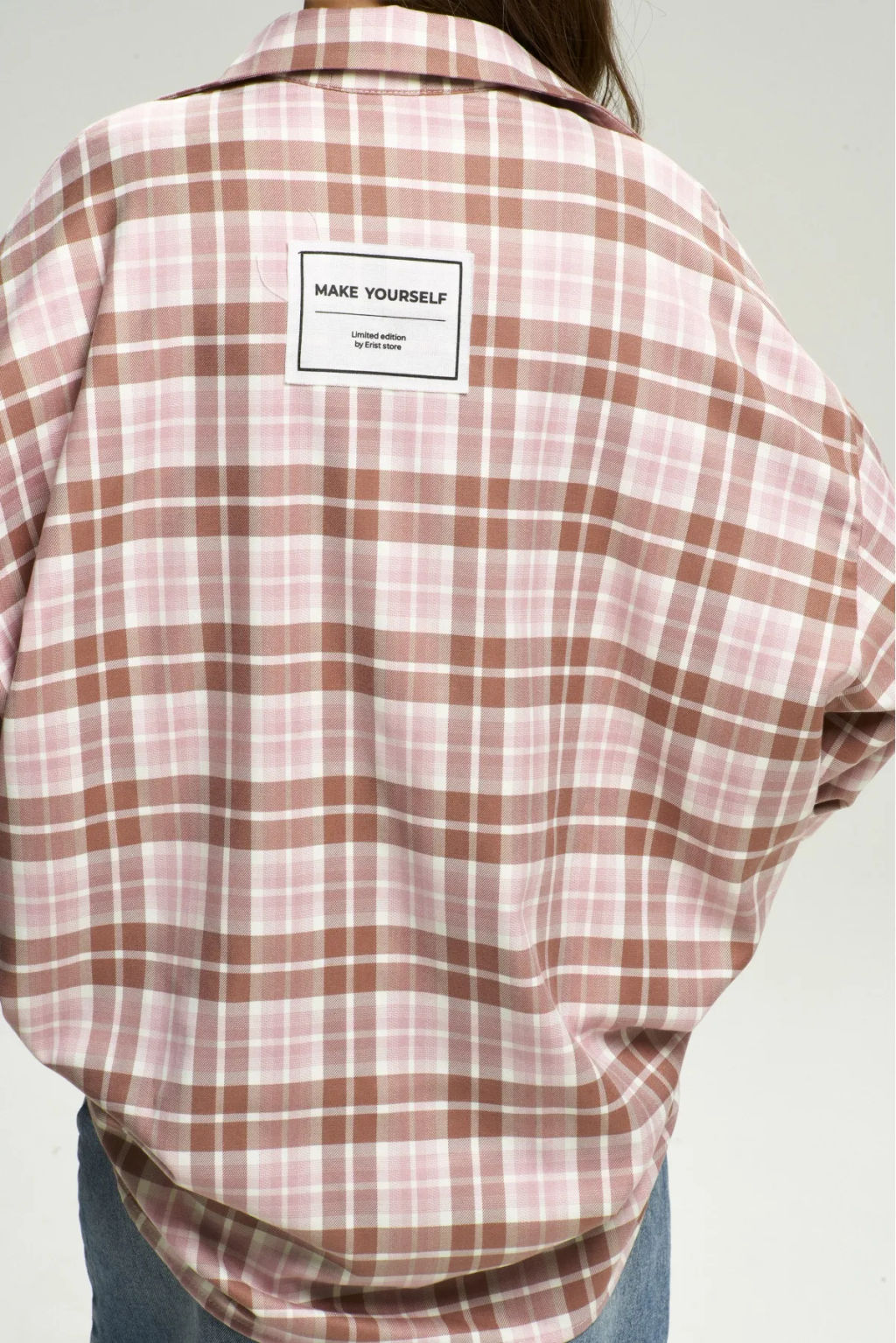 Рубашка в клетку Pink&Brown - Erist store фото 9