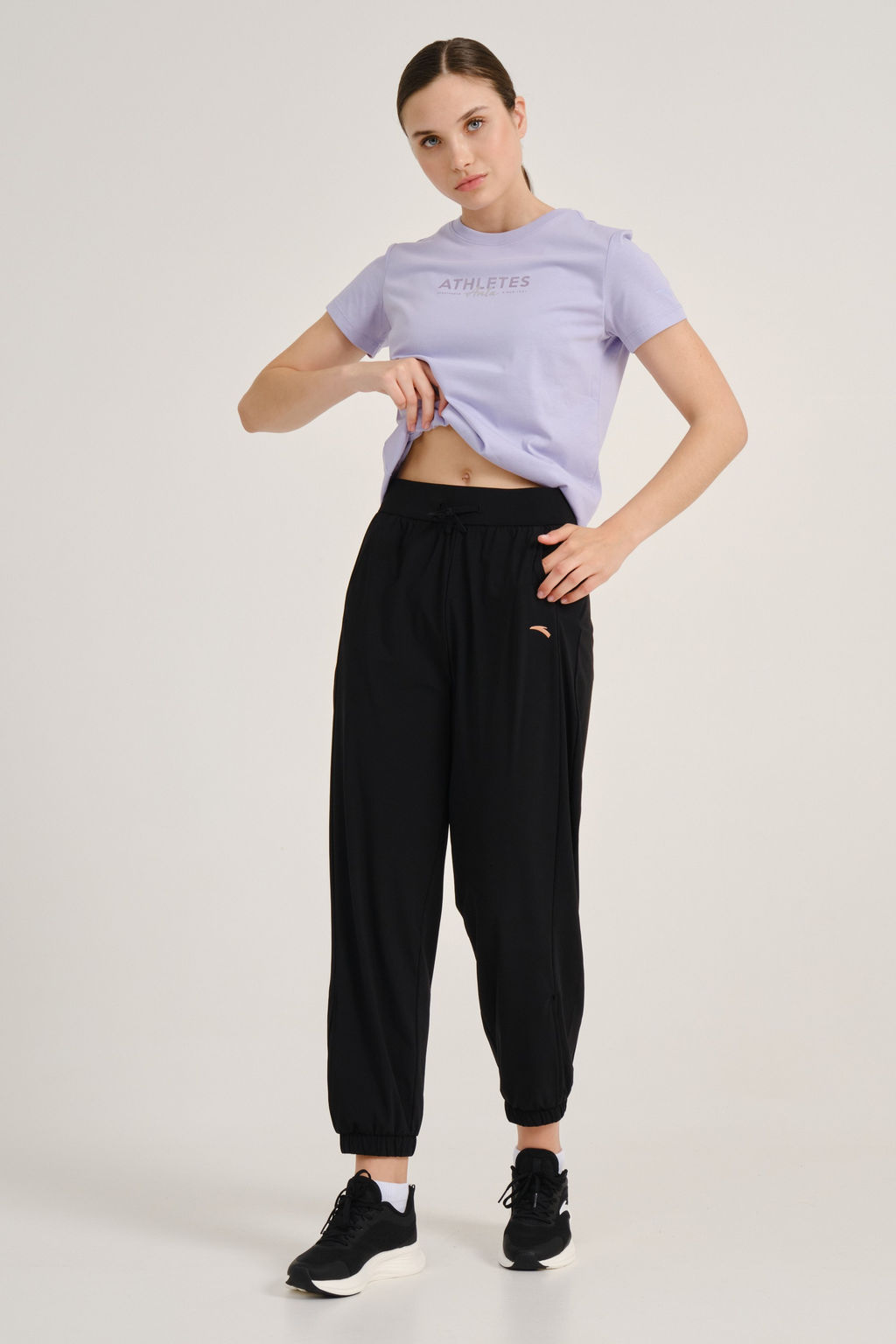 Брюки трикотажные Черный - Anta фото 8