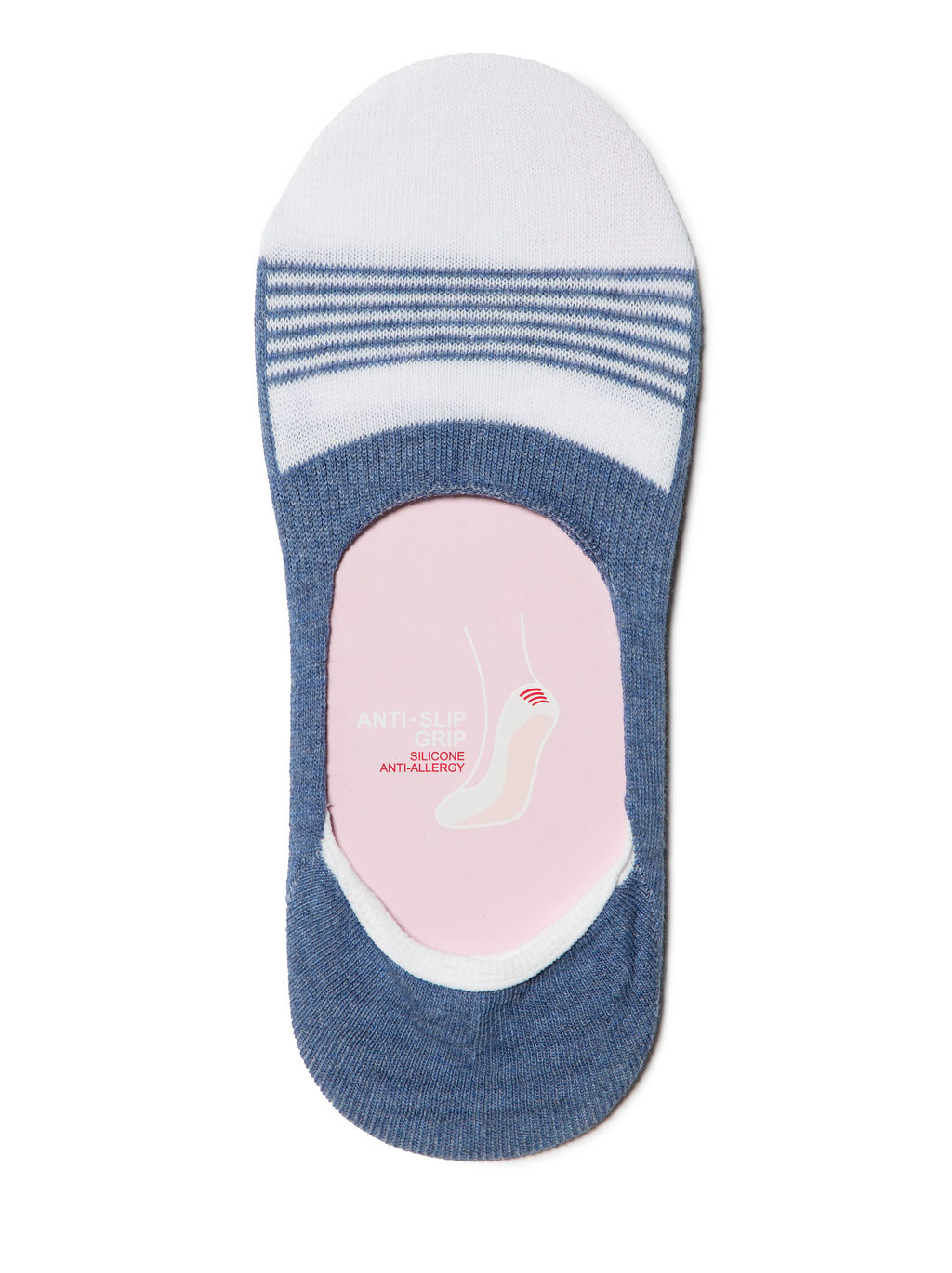 Цена за 2 пары. Носки Короткие CONTE Хлопковые подследники CLASSIC джинс - Conte elegant фото 2