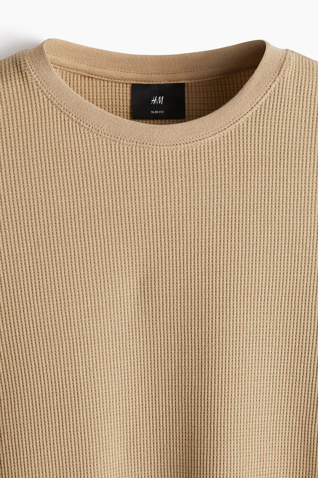 Camiseta en punto gofrado Slim Fit - H&m фото 3