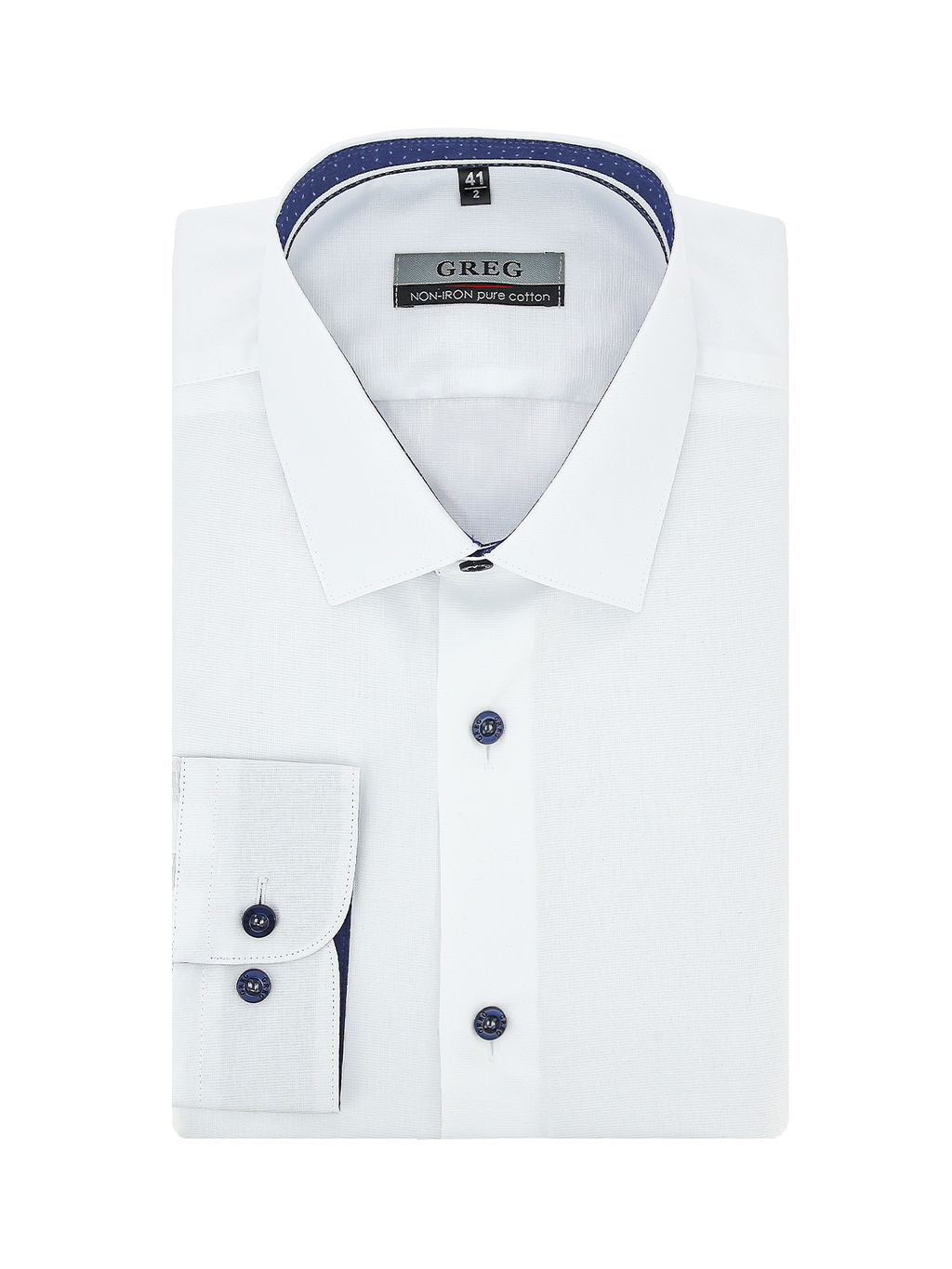 Сорочка мужская длинный рукав GREG 100/111/8630/1p  фото 3