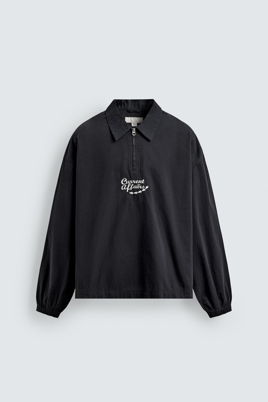 EMBROIDERED ZIP-UP POLO SHIRT - Zara фото 8