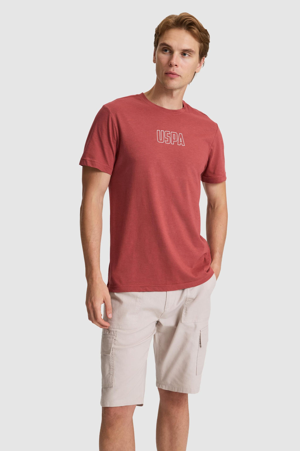 Erkek Vi_ne Regular Fit Bisiklet Yaka Ti__rt