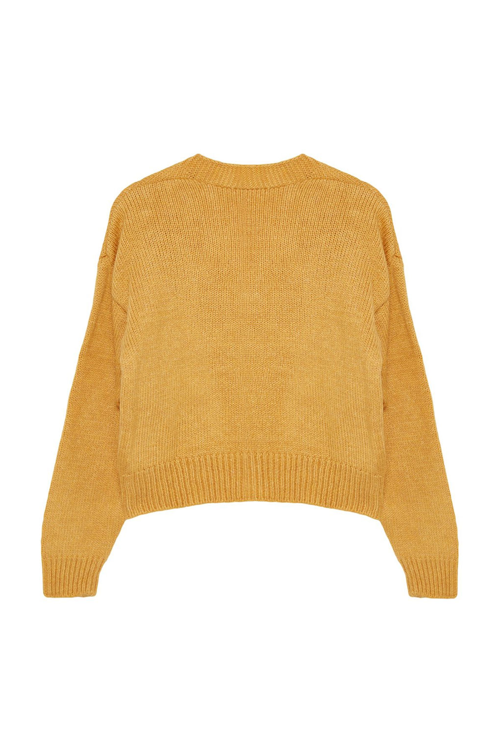 TRENDYOLMILLA Yesil Yumusak Dokulu Nak?s Detayl? V Yaka Triko H?rka TWOAW24HI00237 фото 7