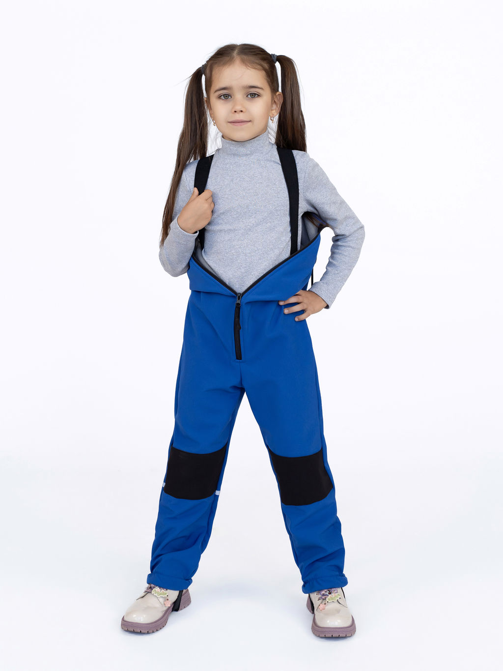Комбинезон демисезонный из софтшелла зеленый - Arctic kids фото 5