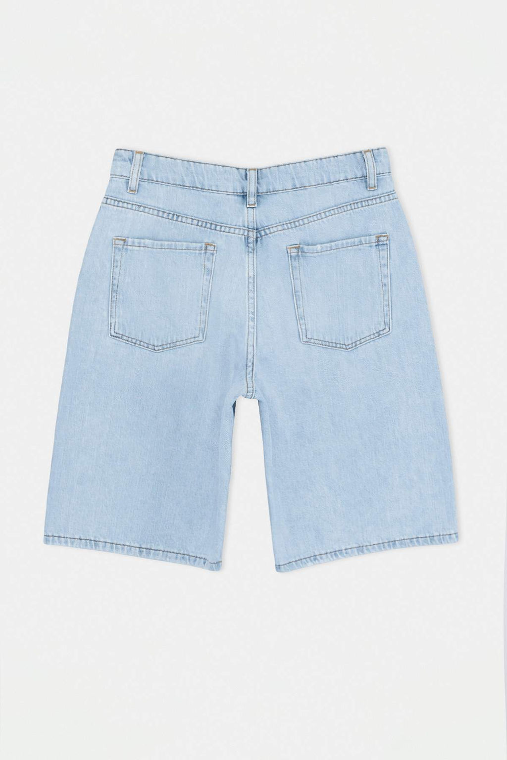 Ac?k Mavi %100 Pamuk Yuksek Bel Denim Bermuda TWOSS26SR00222 - Trendyolmilla фото 2