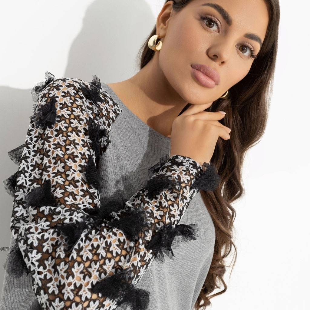 Свитшот с акцентным декором, Модная хроника (new) - Charutti фото 3