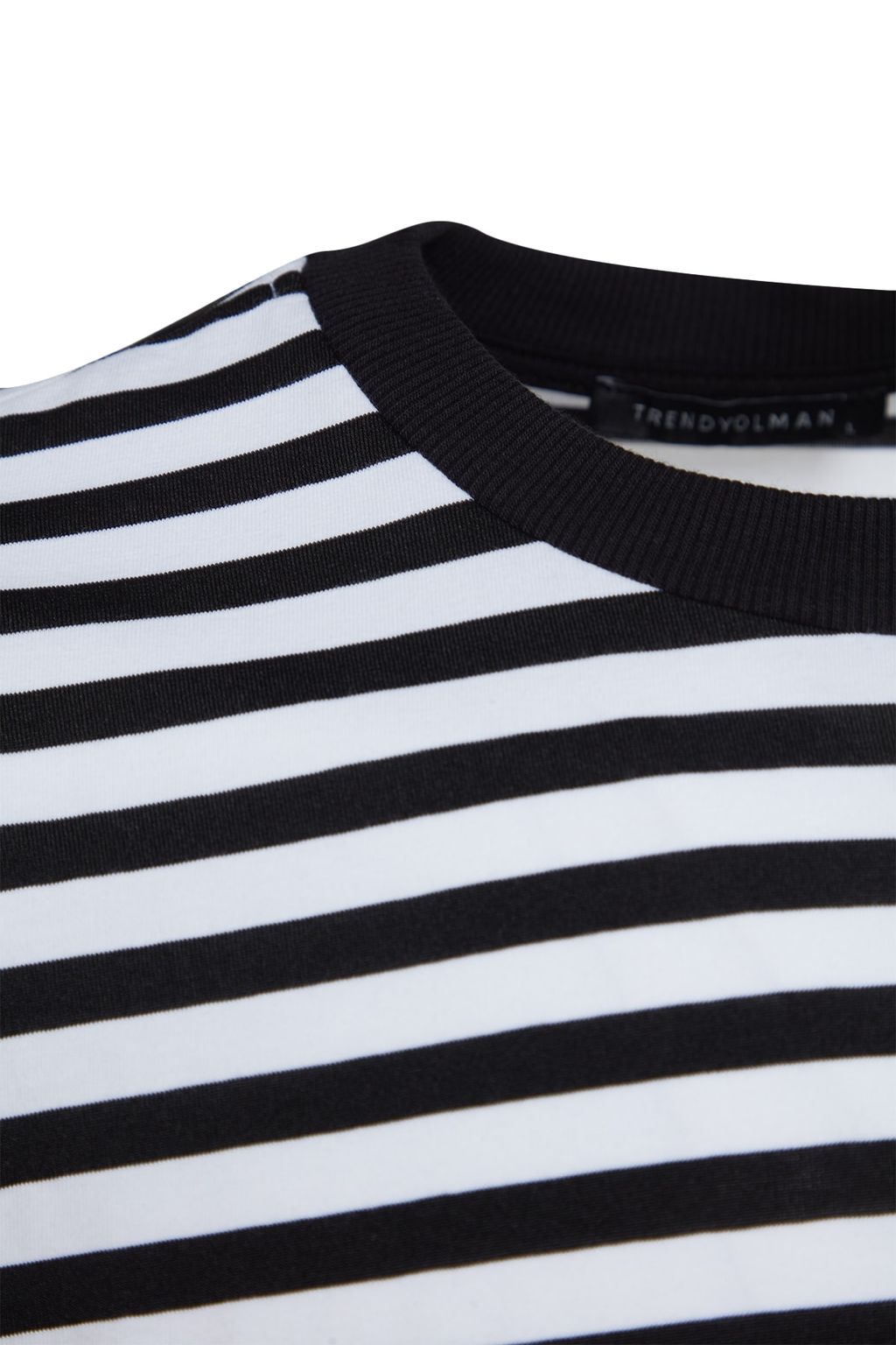 TRENDYOL MAN Siyah Oversize/Genis Kesim Cizgili K?sa Kol T-Shirt TMNSS20TS0511 - Trendyolmilla фото 15