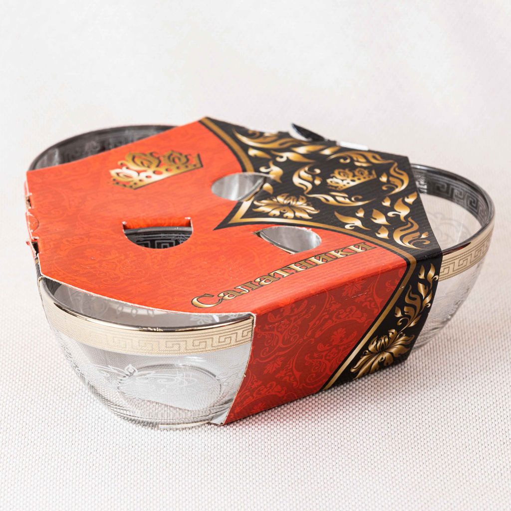 Набор салатников 3 шт с гравир. и напылением, арт 1322/3, 3495, 1322 (3)