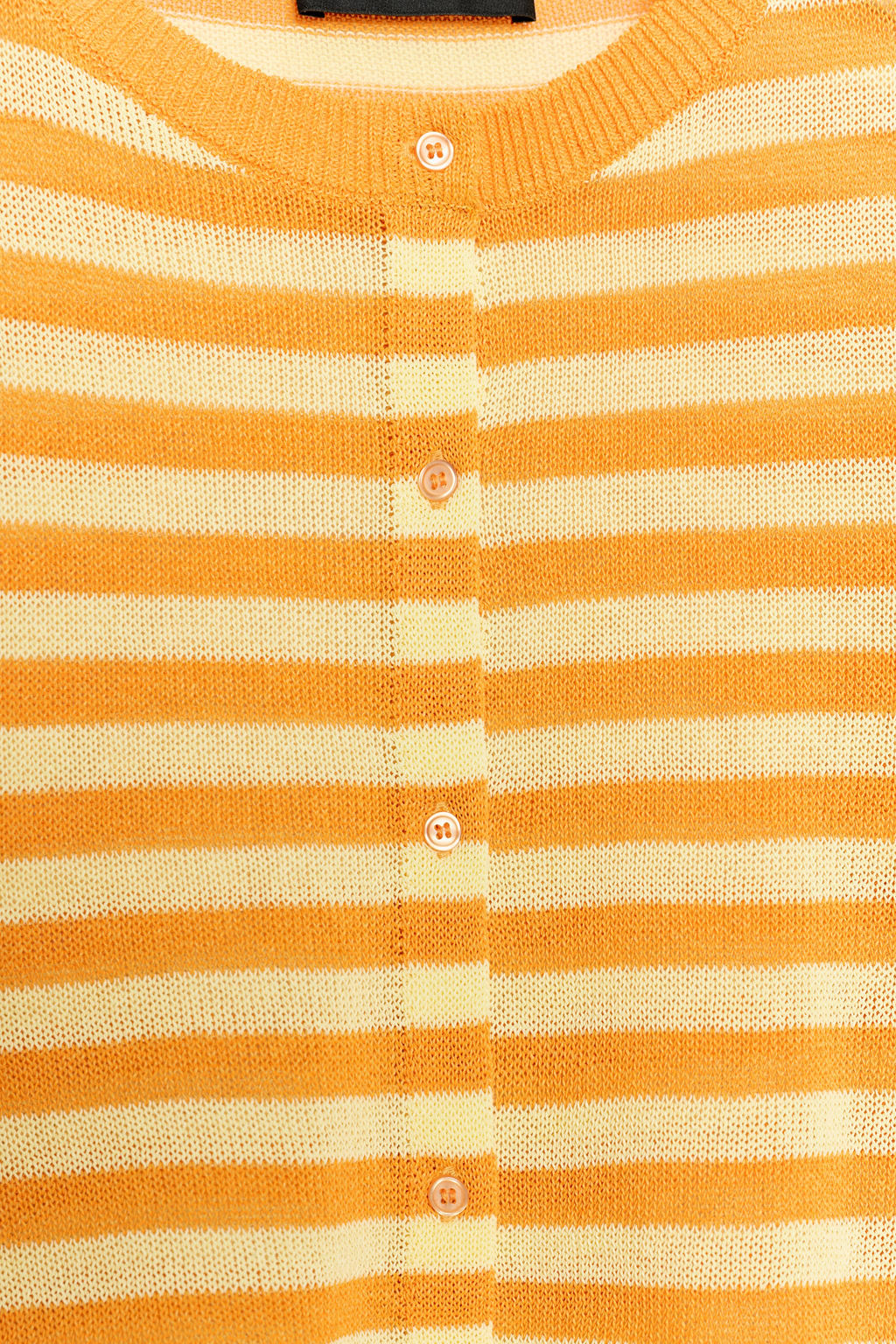 CHAQUETA CORTA PUNTO RAYAS / Naranja / Amarillo - Zara фото 5