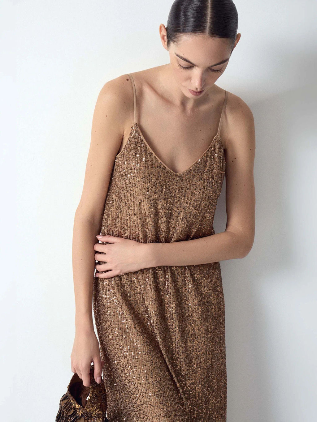 EMKA // Платье миди с пайетками  фото 5